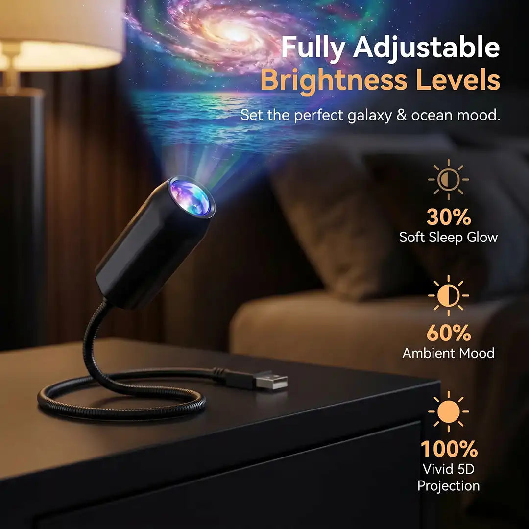 Topacme® Night Light Projector - Smart Holographic Star Projector